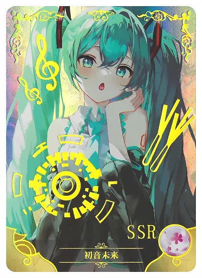Hatsune Miku SSR waifu card — Vocaloid
