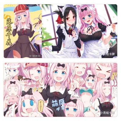Chika Fujiwara BW waifu card — Kaguya-sama: Love is War