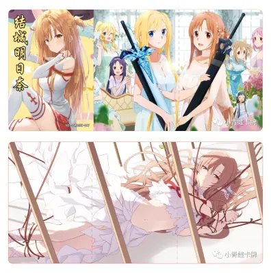 Asuna Yuuki BW waifu card — Sword Art Online