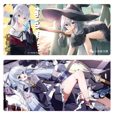 Elaina BW waifu card — The Journey of Elaina