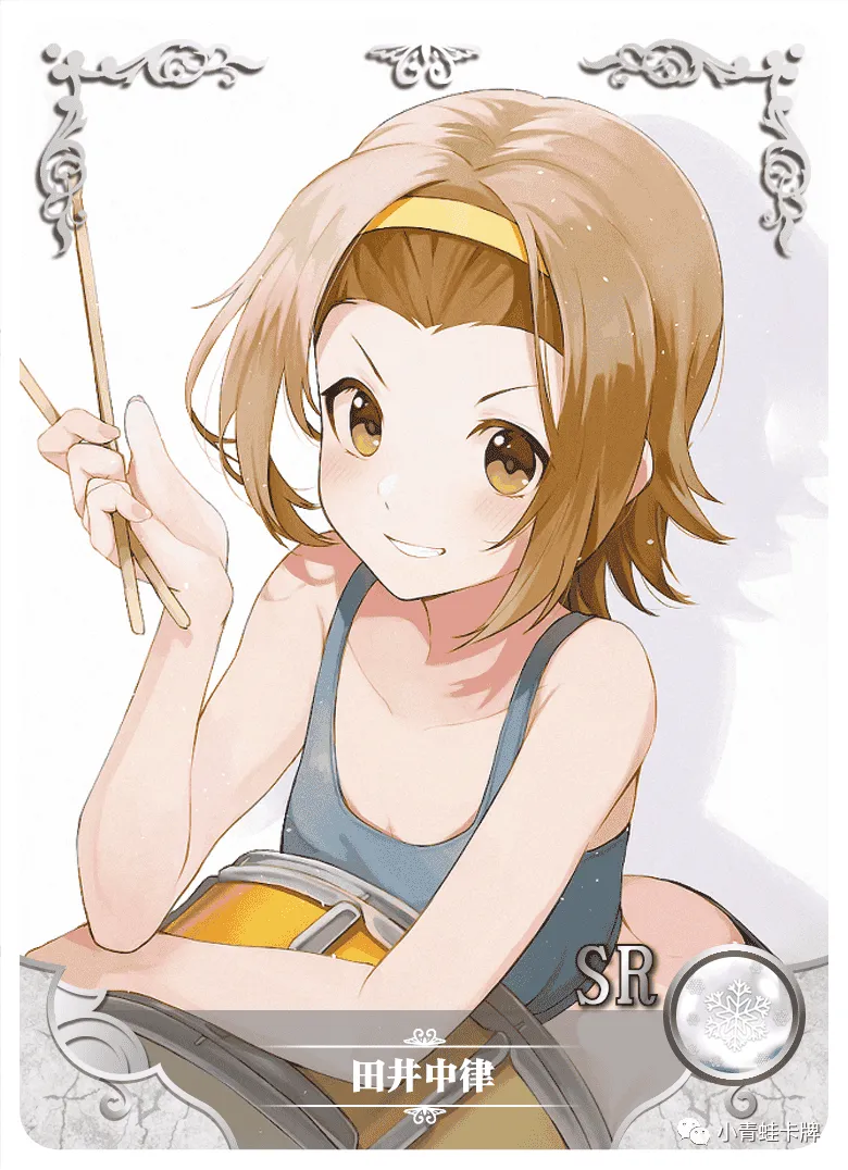 Ritsu Tainaka SR waifu card — K-On!