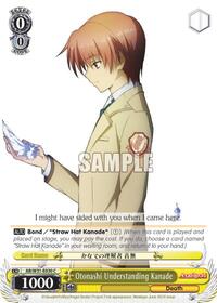 Otonashi Understanding Kanade C waifu card — Weiss Schwarz