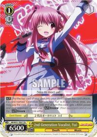 Yui TrialDeck waifu card — Weiss Schwarz