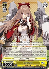 Swiftsure C waifu card — Weiss Schwarz