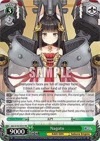 Nagato RR waifu card — Weiss Schwarz
