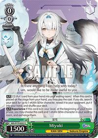Miyuki C waifu card — Weiss Schwarz