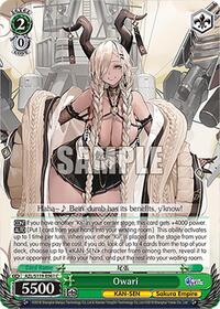 Owari C waifu card — Weiss Schwarz