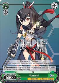 Akatsuki C waifu card — Weiss Schwarz