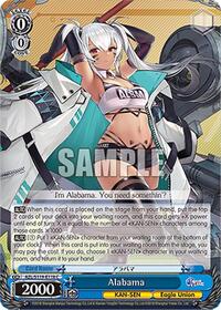 Alabama C waifu card — Weiss Schwarz