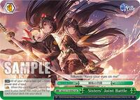 Sisters' Joint Battle CR waifu card — Weiss Schwarz