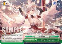 Divine Presence CR waifu card — Weiss Schwarz