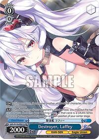 Laffey (PR) (Foil) Promo waifu card — Weiss Schwarz