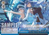 We Fight Until The End! (RRR) RRR waifu card — Weiss Schwarz