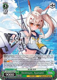 Ayanami (SR) SR waifu card — Weiss Schwarz