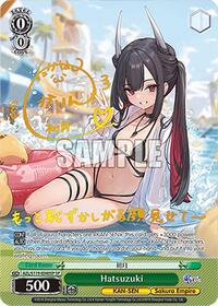 Hatsuzuki (SP) SR waifu card — Weiss Schwarz