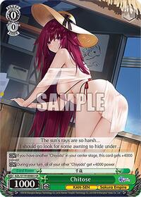 Chitose (SR) SR waifu card — Weiss Schwarz