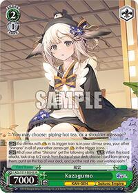 Kazagumo (SR) SR waifu card — Weiss Schwarz