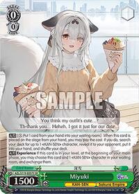Miyuki (SR) SR waifu card — Weiss Schwarz