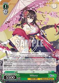 Mikasa (SR) SR waifu card — Weiss Schwarz