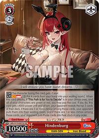 Hindenburg (SR) SR waifu card — Weiss Schwarz