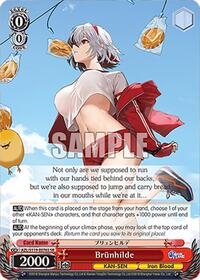 Brunhilde (SR) SR waifu card — Weiss Schwarz