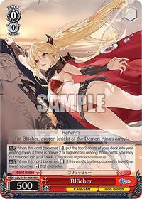 Blucher (SR) SR waifu card — Weiss Schwarz