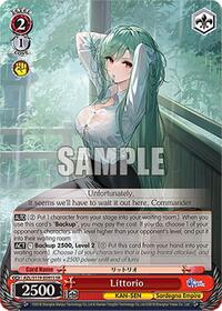 Littorio (SR) SR waifu card — Weiss Schwarz