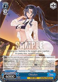 Chkalov (SR) SR waifu card — Weiss Schwarz