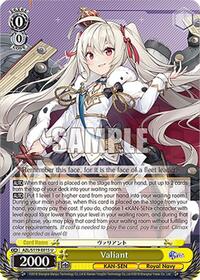 Valiant U waifu card — Weiss Schwarz