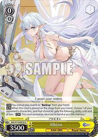 Albion U waifu card — Weiss Schwarz