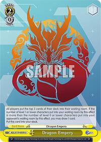Dragon Empery U waifu card — Weiss Schwarz