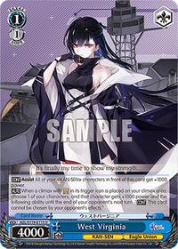 West Virginia U waifu card — Weiss Schwarz