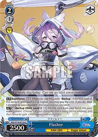 Flasher U waifu card — Weiss Schwarz