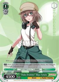 "Otaku Drummer" Maya Yamato C waifu card — Weiss Schwarz