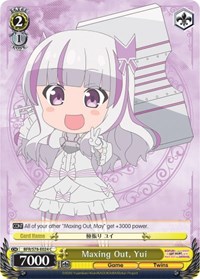 Maxing Out,Yui C waifu card — Weiss Schwarz