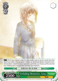 Sawa (Parallel Foil) U waifu card — Weiss Schwarz