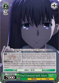 Sakura U waifu card — Weiss Schwarz