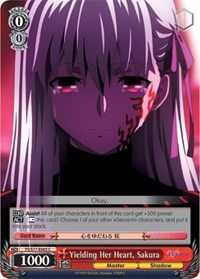 Sakura C waifu card — Weiss Schwarz