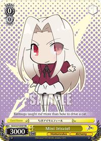 Mini Irisviel Reprint waifu card — Weiss Schwarz