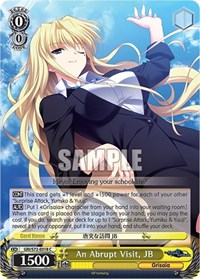 JB C waifu card — Weiss Schwarz
