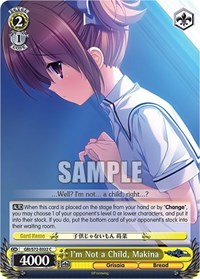Makina C waifu card — Weiss Schwarz