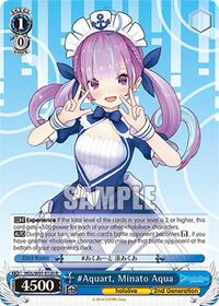 Minato Aqua R waifu card — Weiss Schwarz