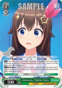 Tokino Sora TrialDeck waifu card — Weiss Schwarz