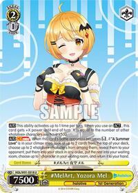 Yozora Mel U waifu card — Weiss Schwarz