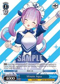Minato Aqua U waifu card — Weiss Schwarz