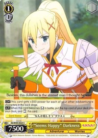 "Seems Happy" Darkness C waifu card — Weiss Schwarz
