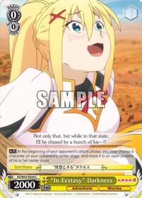 "In Ecstasy" Darkness C waifu card — Weiss Schwarz