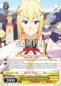 "Dignified" Darkness C waifu card — Weiss Schwarz