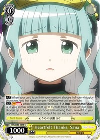 Sana C waifu card — Weiss Schwarz