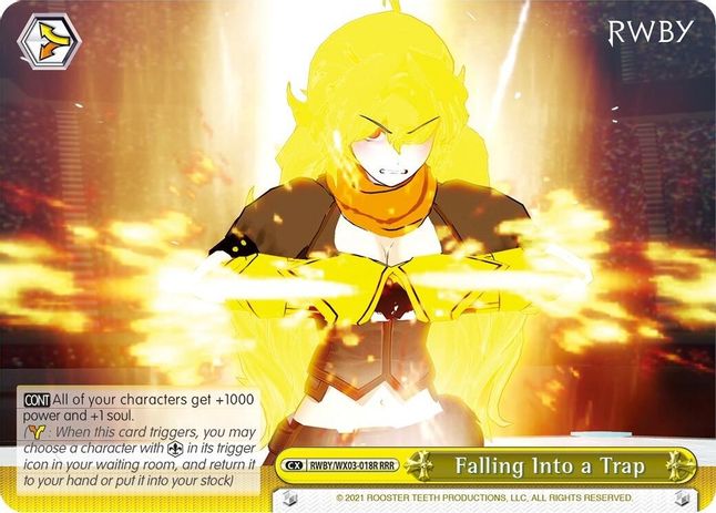Falling Into a Trap (RRR) RRR waifu card — Weiss Schwarz